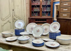 Pamono Earthenware Dinner Service from Salins Les Bains, Set of 72> Dinnerware Accessories