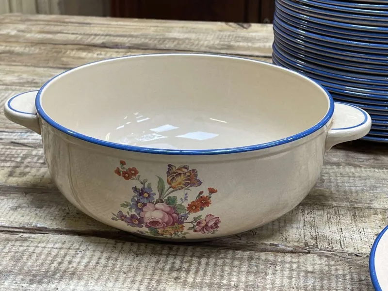 Pamono Earthenware Dinner Service from Salins Les Bains, Set of 72> Dinnerware Accessories