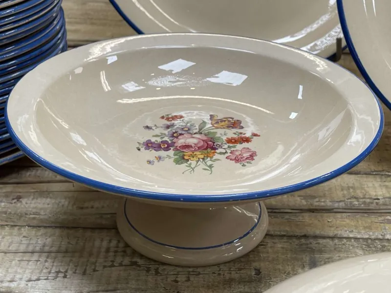 Pamono Earthenware Dinner Service from Salins Les Bains, Set of 72> Dinnerware Accessories