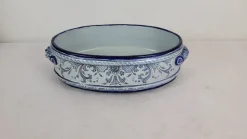 Outlet Pamono Earthenware Planter / Basin from Nevers Montagnon, 1890s