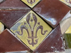 Pamono Earthenware Tiles by Jules Paul Loebnitz, Set of 90><noscript><img width=