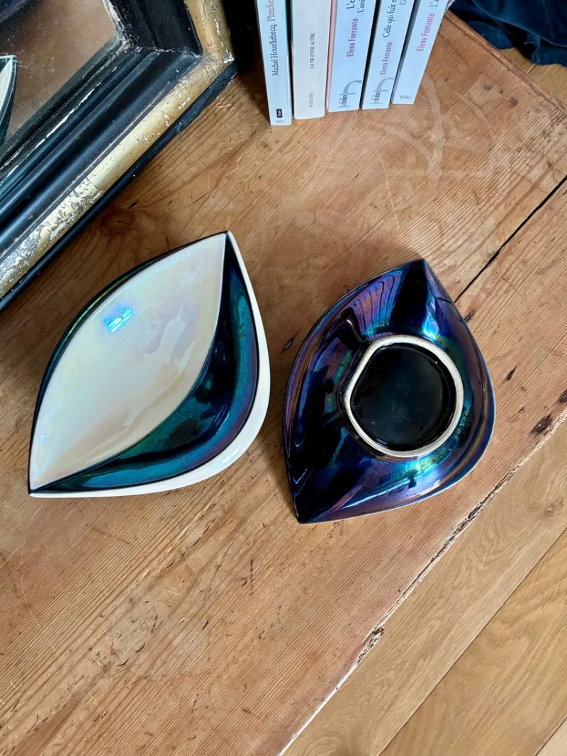 Clearance Pamono Earthenware Trinket Trays, 1960, Set of 2