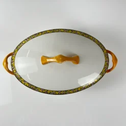 Pamono Earthenware Yvonne Soup Tureen from Orchies, Early 20th Century><noscript><img width=