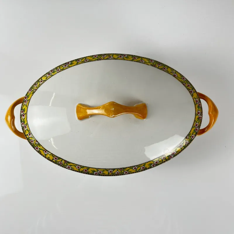 Pamono Earthenware Yvonne Soup Tureen from Orchies, Early 20th Century> Dinnerware Accessories