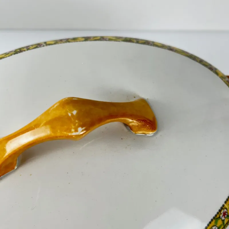 Pamono Earthenware Yvonne Soup Tureen from Orchies, Early 20th Century> Dinnerware Accessories