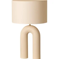 Pamono Ecru Ceramic Arko Table Lamp by Simone & Marcel> Table Lamps