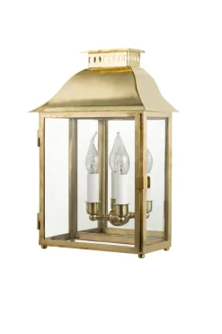 Pamono Eden English Natural Brass Lantern from Il Bronzetto> Garden Lighting|Garden Lighting