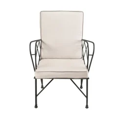 Pamono Eden Outdoor Iron Armchair with Cushions by Il Bronzetto> Garden Seating