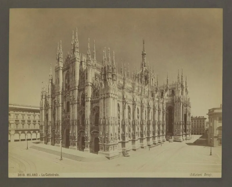 Outlet Pamono Edizioni Brogi, Milan Cathedral, 1870, Photograph