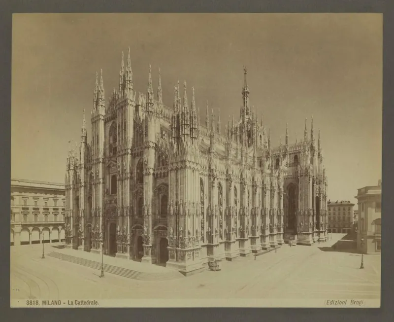 Outlet Pamono Edizioni Brogi, Milan Cathedral, 1870, Photograph