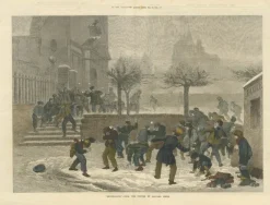 Pamono Edouard Frère, Snowballing from the Illustrated London News, 1876, Print> Prints & Multiples