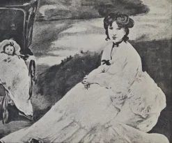 Outlet Pamono Edouard Manet, Portrait of Mrs. De Nittis in the Garden, Lithograph