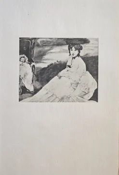Outlet Pamono Edouard Manet, Portrait of Mrs. De Nittis in the Garden, Lithograph