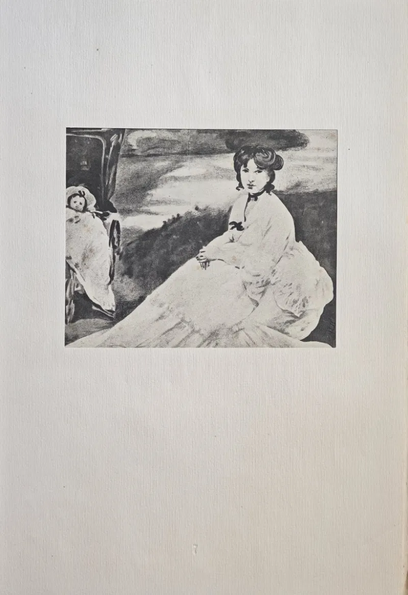 Outlet Pamono Edouard Manet, Portrait of Mrs. De Nittis in the Garden, Lithograph