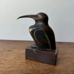 Pamono Edouard-Marcel Sandoz, Sculpture Representing a Hummingbird, Bronze> Classical