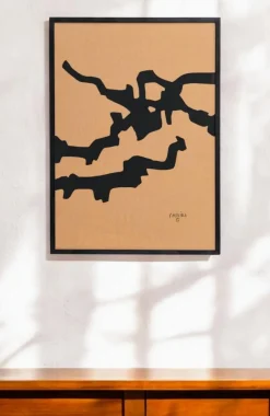 Pamono Eduardo Chillida, Compositions, Prints, 1990, Set of 2><noscript><img width=