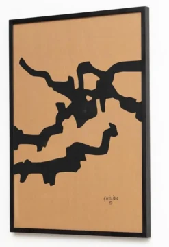 Pamono Eduardo Chillida, Compositions, Prints, 1990, Set of 2><noscript><img width=