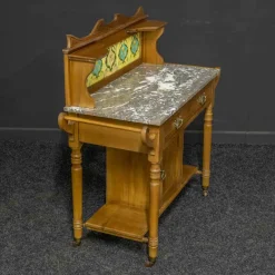 Pamono Edwardian Birch Washstand><noscript><img width=
