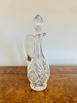 Online Pamono Edwardian Cut Glass Decanter, 1900s