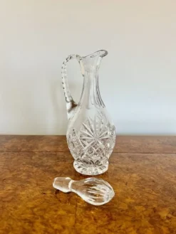 Online Pamono Edwardian Cut Glass Decanter, 1900s