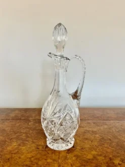 Online Pamono Edwardian Cut Glass Decanter, 1900s