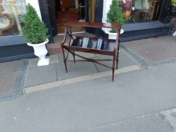 Pamono Edwardian Mahogany Library Book Trough><noscript><img width=