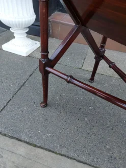 Pamono Edwardian Mahogany Library Book Trough><noscript><img width=