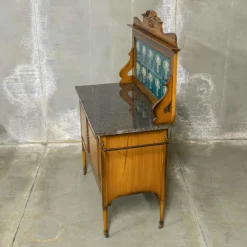 Pamono Edwardian Marble Top Washstand, 1890s><noscript><img width=