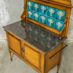 Pamono Edwardian Marble Top Washstand, 1890s><noscript><img width=
