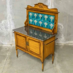 Pamono Edwardian Marble Top Washstand, 1890s><noscript><img width=