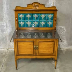 Pamono Edwardian Marble Top Washstand, 1890s><noscript><img width=