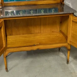 Pamono Edwardian Marble Top Washstand, 1890s><noscript><img width=