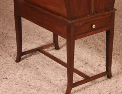 Pamono Edwardian Newspaper Rack in Mahogany><noscript><img width=