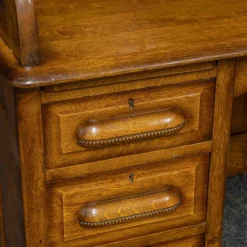 Pamono Edwardian Oak Roll Top Desk> Desks
