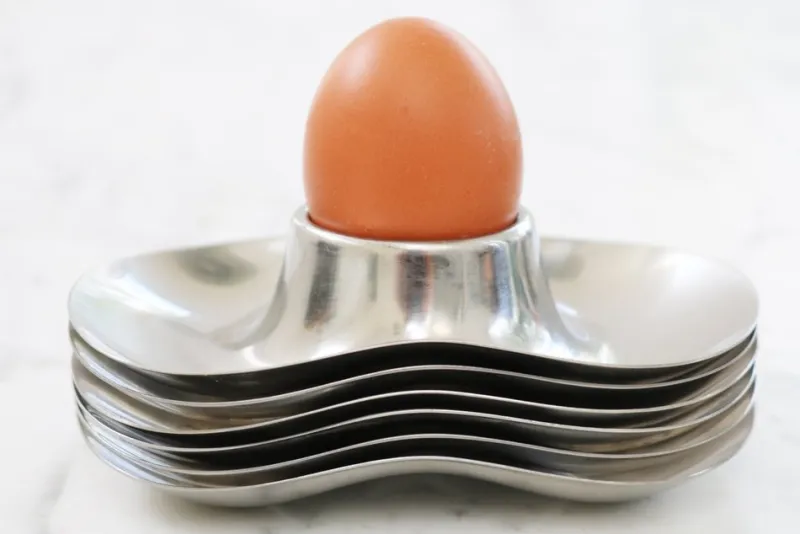 Pamono Egg Cups by Wilhelm Wagenfeld for WMF, 1950s, Set of 6> Dinnerware Accessories