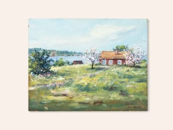 New Pamono Egon Lennart Karlsson, Swedish Spring, Oil on Panel, Framed