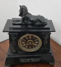 Pamono Egyptian Revival Mantel Clock by D. Munsey of Cambridge><noscript><img width=