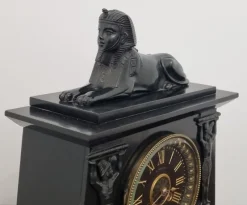 Pamono Egyptian Revival Mantel Clock by D. Munsey of Cambridge><noscript><img width=