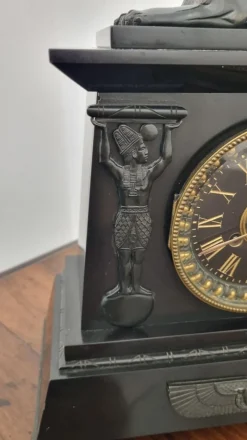 Pamono Egyptian Revival Mantel Clock by D. Munsey of Cambridge><noscript><img width=