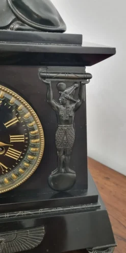 Pamono Egyptian Revival Mantel Clock by D. Munsey of Cambridge><noscript><img width=