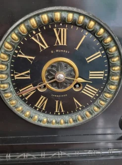 Pamono Egyptian Revival Mantel Clock by D. Munsey of Cambridge><noscript><img width=