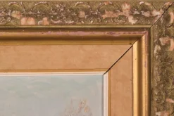 Pamono Einar Krüger, Post Impressionist Swedish Snowscape, Mid-20th Century, Oil on Board, Framed><noscript><img width=