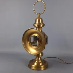 Pamono Electric Car Headlight Style Table Lamp in Brass, 1950s> Table Lamps