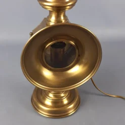 Pamono Electric Car Headlight Style Table Lamp in Brass, 1950s><noscript><img width=