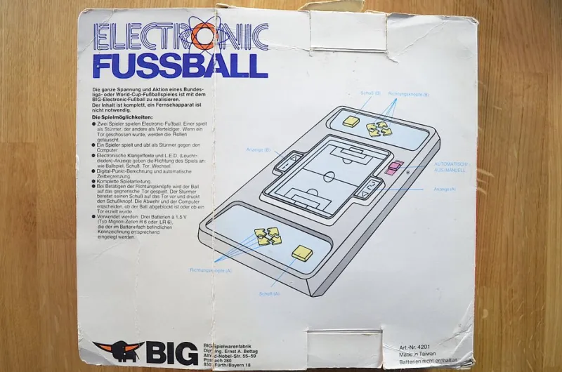 Pamono Electronic Football Game for Firma BiG, 1970s> Electronics