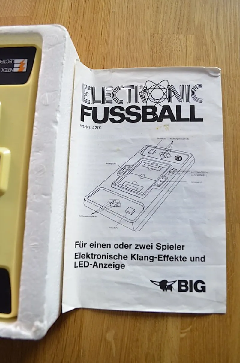 Pamono Electronic Football Game for Firma BiG, 1970s> Electronics