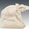 Clearance Pamono Elephant Sculpture by Emaux de Louvière