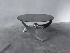 Pamono Elica Coffee Table by L. Campanini, 1970s><noscript><img width=