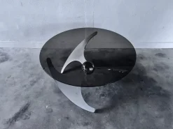 Pamono Elica Coffee Table by L. Campanini, 1970s><noscript><img width=