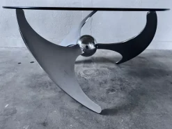 Pamono Elica Coffee Table by L. Campanini, 1970s><noscript><img width=